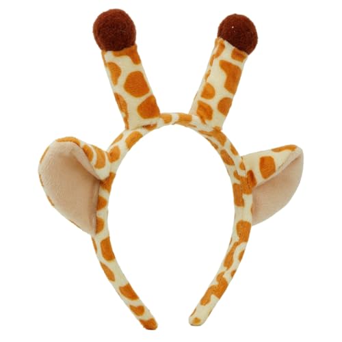 SquishyWorld Serre Tete Girafe Oreilles Bandeau Animaux Cosplay Carnaval