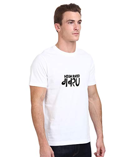 Image of T-Shirt for Men HIGH Rated GABRU Hindi Funny Typography tees
