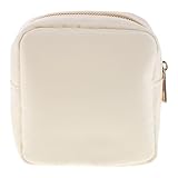 Lurrose 防水メイクポーチ 大容量ナイロン化粧品収納バッグ 軽量コンパクト ジッパー付き トイレタリーポーチ 旅行用スキンケアオーガナイ