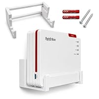 OSAZEE Wandhalterung für AVM FritzBox 5690 Pro – 9 cm Wandabstand für optimale Kabelführung – Überkopf & Untertisch montierbar – inkl. Schrauben & Dübel – Made in Berlin – Ansicht 1