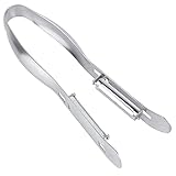 Mumusuki Dual Sided Peeler, Stainless Steel Asparagus Peeler Tool Tomato Potato Remover with Handle for Making Delicious Veggie Noodles