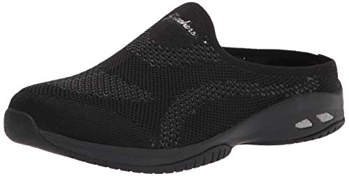 Skechers womens Commute Time - in Knit to Win Clog, Bbk, 9.5 US