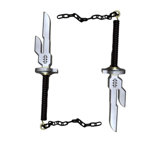 damdos Halloween Prop 24 Dagger Sword for Toji Fushiguro Cosplay, 2PCS Toji Fushiguro Katana Sword Inverted Spear of Heaven Costume Birthdays Gifts(2PCS Sets)