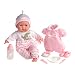 Berenguer Boutique 15" Soft Body Baby Doll - Pink 10 Piece Gift Set with Open/Close Eyes- Perfect for Children 2+