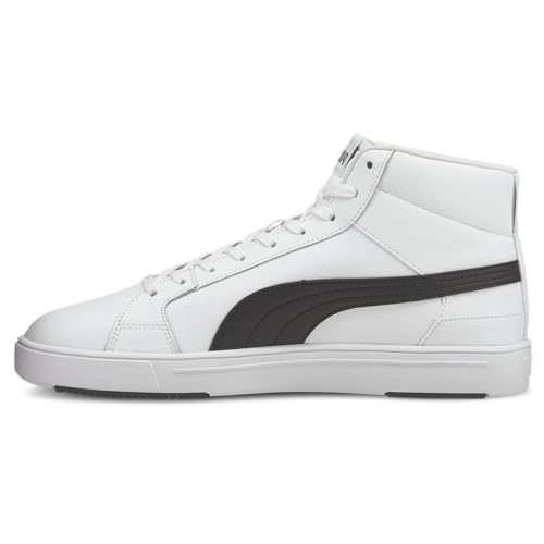 PUMA Mens Serve Pro Lite Mid Lace Up Sneakers Shoes Casual - Black, White3