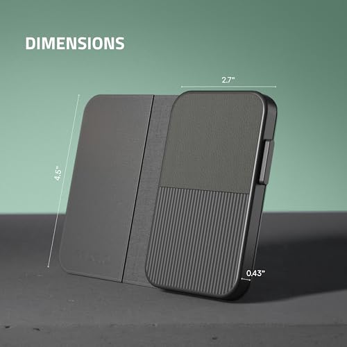 Image of Fidelo Slim Wallet for Men - RFID Blocking Minimalist Credit Card Holder with Sliding Pop-Up Design - Push Button Men's Wallets - Front Pocket Wallet