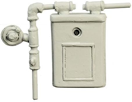Melody Jane Dollhouse Gas Meter 1:12 Scale Miniature Garage Kitchen Wall Accessory