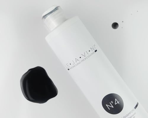 LEJAVINI N4 | Schwarzes Silbershampoo für blondiertes und aufgehelltes Haar | Black Ice Haarshampoo mit Farbpigmenten | Entfernt Gelb- und Orangestich | Professionelle Haarpflege | 250 ml
