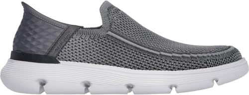Skechers - Mens Garza - Brent Slip On Shoes, Color Charcoal, Size: 8.5 M US4