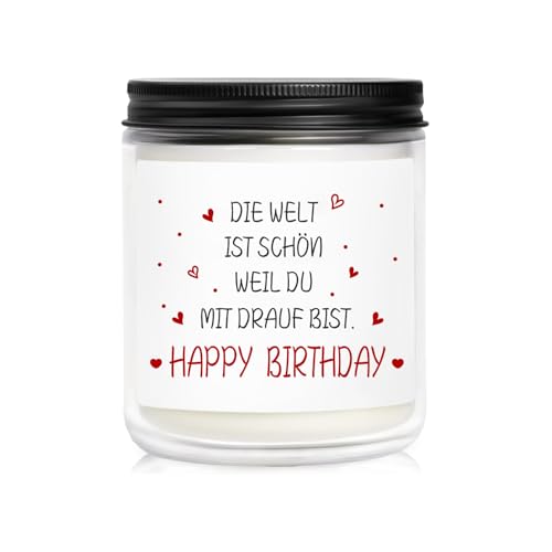 Ich Liebe Dich Geschenke für Männer Kerzen Geschenkbox für Ihn - Duftkerze mit HAPPY BIRTHDAY Spruch Geschenk für Partner Geschenk für Ehemann Valentinstag Ich Liebe Dich Geschenke