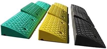 uniwersalne rampy krawężnikowe, Rampy motocyklowe, 3 kolory, 3 rozmiary, 11-17 cm, wózki inwalidzkie w garażu szkolnym(Green,50 * 40 * 17CM)