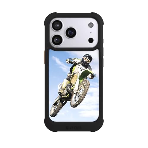 Coque iPhone 17 Pro Antichoc MagSafe Moto Noire Sport