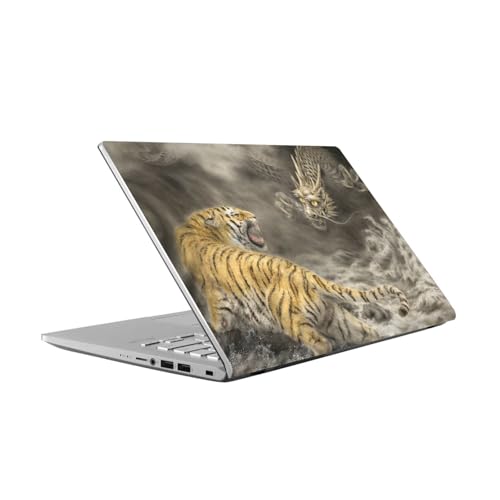 Skin Vinyle ASUS Vivobook 14 Protection Anti-Rayures Autocollant Dragon Tigre Kayomi Harai