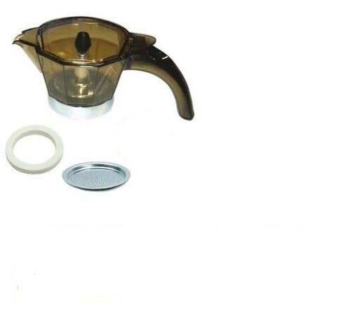 CARAFFA + GUARNIZIONE + DOCCETTA ALICIA DE LONGHI 2 TAZZE EMK2 EMKE 21