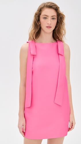 Satin Mini Dress with Fern Bow Detail by ALIGNE2