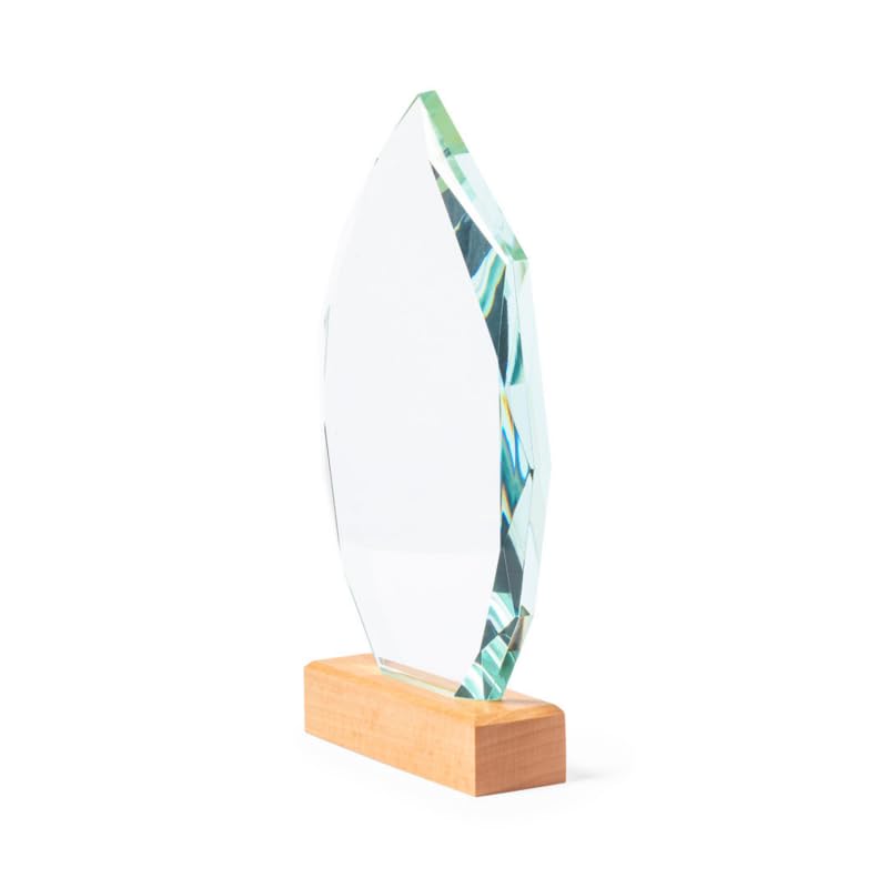 Trophée Personnalisable Harmony - Coupe trophée en Verre Gravure Laser pour Les récompenses de Tournois et évènements [ Trophée Football/Diplome Personnalisable ]