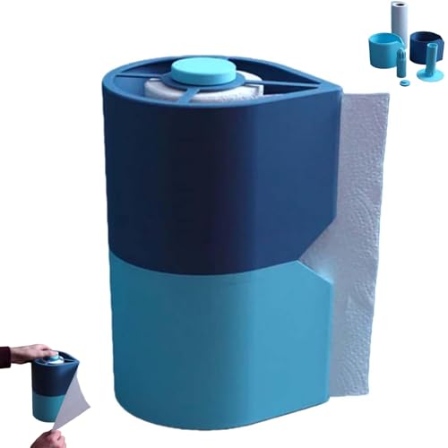 Dispensador inteligente de toallas de papel, soporte higiénico cerrado para cocina y baño, organizador inteligente de encimera de toallas de papel, a prueba de polvo con una sola mano para rollos Dispensador inteligente de toallas de papel, soporte higiénico cerrado para cocina y baño, organizador inteligente de encimera de toallas de papel, a prueba de polvo con una sola mano para rollos