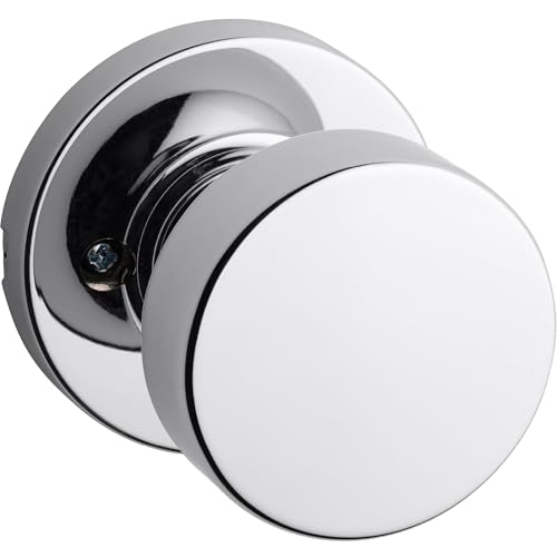 Image of Kwikset 97880-937 Pismo Half-Dummy Inactive Door Knob, Polished Chrome