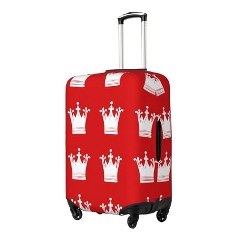 Red Crown Elastic Travel Luggage Cover, Washable Spandex Suitcase Protector, Anti-Scratch Fits 18-32 Inch2