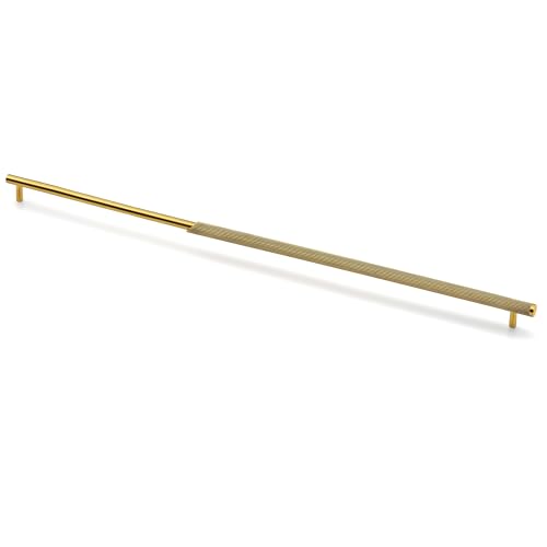 Image of Plantex Stainless Steel & Aluminium Cabinet Handle /600mm Wardrobe Door Handle /Cupboard Pull-Push Handles for Home /Office - Pack of 1 (Brass Antique & Gold)