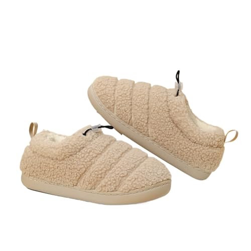Chaussons d'hiver en coton tout compris ajustables et antidérapants