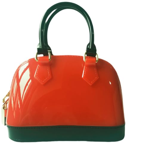 Image of Jelly Crossbody Purse Shoulder Bag, Candy Color Tote Satchel Top-Handle Handbags for Women