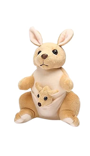 FUN ZOO Soft Plush Stuffed Cute Brown Baby Kangaroo with Kangaroo Baby Soft Toy for Kids Boys Girls Return Gift Decorative Item Size 30 cm (B08YYLZG2D) Amazon Price History, Amazon Price Tracker