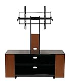 TransDeco TV stand DVD cabinet, 90', Dark Birch/Black