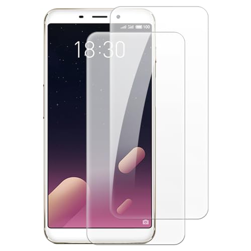 Shantime [2 piezas Protector Pantalla Cristal Templado Compatible con Meizu M6S 2018 (5.7 pulgadas), HD Claro Antirrayas Sin Burbujas
