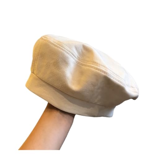 Béret octogonal anti-cheveux plats - Bonnet ballon vintage doux pour femme