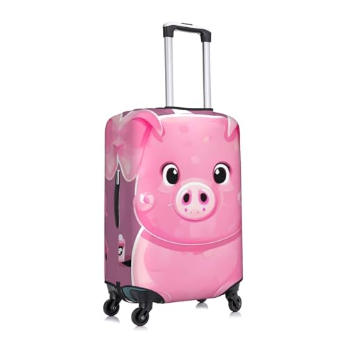 Pink Cute Pig Travel Luggage Cover Suitcase Protector Washable Elastic Suitcase Cover Anti-Scratch Luggage Protector Travel Suitcase Baggage Cover Fits 18-32 Inch Suitcase X-Large3