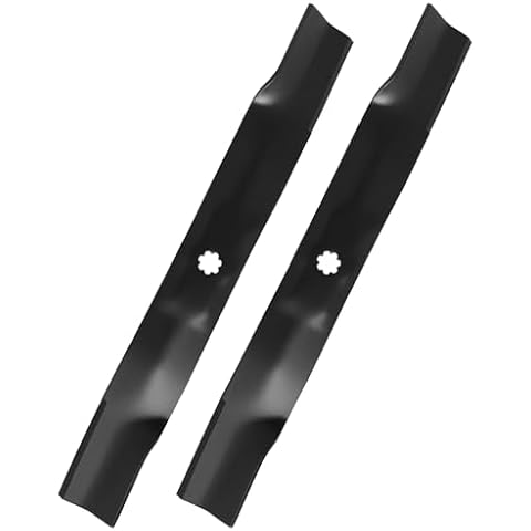 Bularie AM141034 Mower Blade Compatible with John Dee re D110 X300 X304 LA120 LT160 SST15 Z225, Heavy Duty Blade for 42" Mower Deck,High Lift Bagging Blades Replace AM141034 M154062 AM137329 (2 Pack) Cover