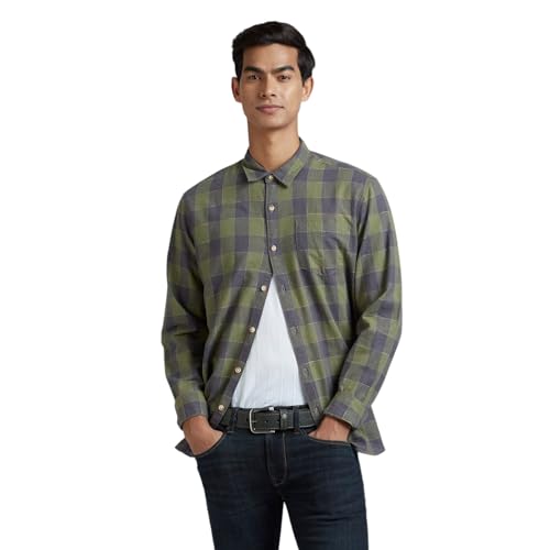 Image of Pepe Jeans Men's Regular Fit Full Sleeve Checkered Cotton Casual Shirt | Check Shirt for Man | Smart & Stylish | Multiple Styles | Mens Casual Shirts