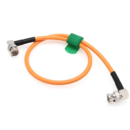 Câble SDI 12G 4K HangTon BNC coaxial coudé 1m de haute précision