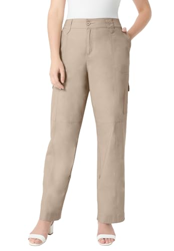 Roaman's Women's Plus Size Convertible Cargo Pants - 16 W,