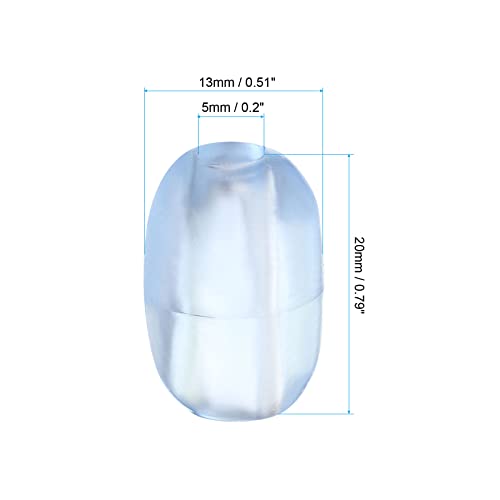Pies para rejilla de fregadero PATIKIL 50 piezas plástico transparente miniatura 2
