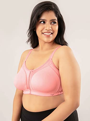 Image of NYKD NYB101 Cotton Non Padded Non Wired Full Coverage Everyday Bra M-Frame Bounce Control (Plus