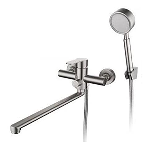 Robinet de douche en acier inoxydable brossé mitigeur baignoire multifonction