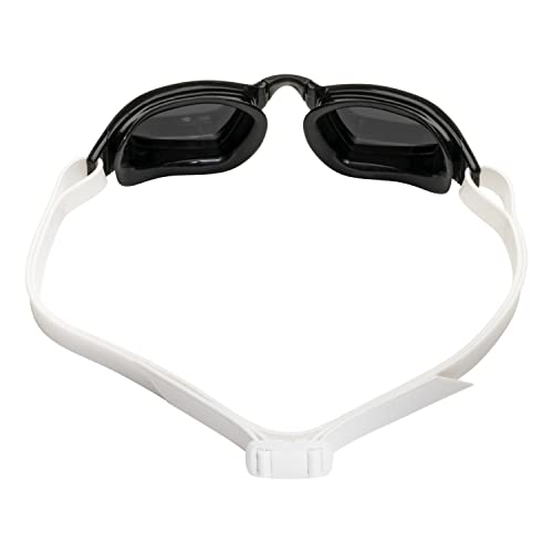 Aqua Sphere Xceed Adult Swim Goggles - Curved Lens Technology, Ideal Partner For Performance Swimmers | Unisex Adult, Silver Titanium-Mirrored Lens, Black/White Frame, One Size (Ep3030109Lms) #TOP3