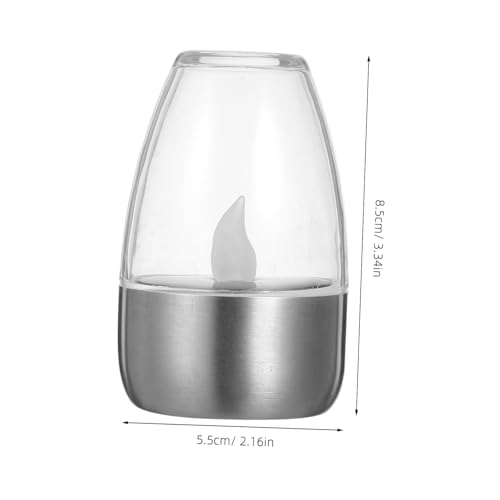 Lámpara solar recargable de luz cálida con base ORFOFE para decoración exterior 2