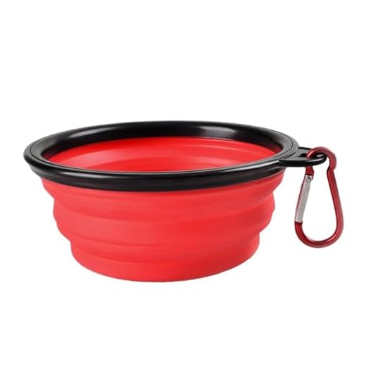Comedero Portátil De Silicona Para Mascotas - Ligero Y Plegable - 16X11X5 Cm - Mosquetón Incluido - Cuenco De Viaje Para Perro | Tazón Plegable Para Mascota