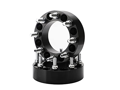 YIZBAP 2PCS 8x170 Wheel spacers, 2 inch 8x170mm Wheel spacers 125mm Hub Bore with 14x1.5 Thread Pitch. for 2003-2022 F-250, F-350, 2003-2022 F-250 Super Duty, F350 Super Duty, Excursion