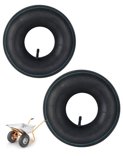 SOSALUK 2 Pcs Chambre a Air 4.10 3.50-4 TR13 pour Diable Chambre à Air 4.10/3.50-4 pour Chariot...