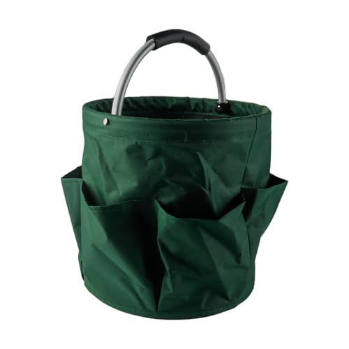 Ausi Reinigungscaddy mit Griff, faltbare Reinigungscaddy-Tasche, 17 l faltbarer Aufbewahrungskorb, für Haus, Garten (grün)