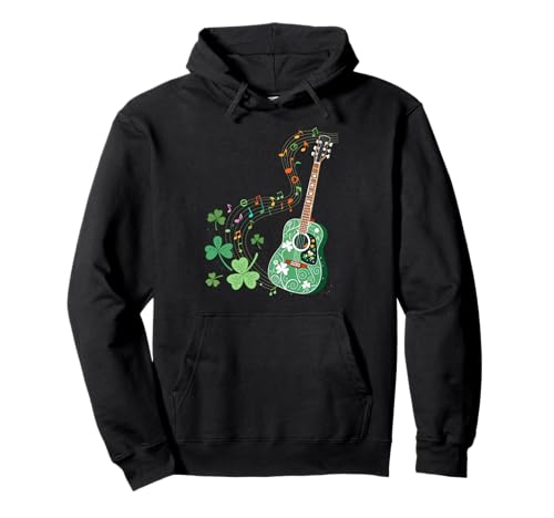 Irish Tunes – Shamrock – Guitare de la Saint-Patrick Sweat à Capuche