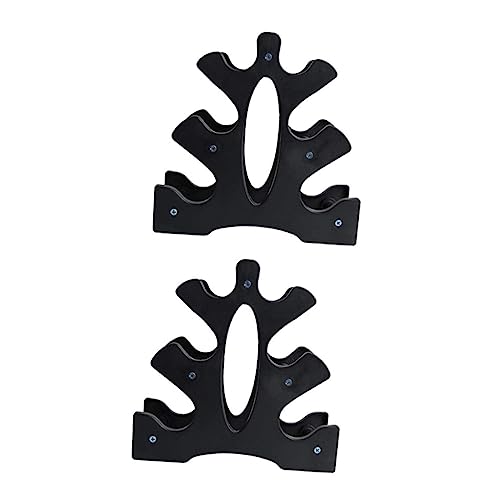 BESPORTBLE 2pcs Compact Three Dumbbell Storage Rack Space Saving Holder for Home and Gym Non Skid Design for Secure Dumbbell Organization Material