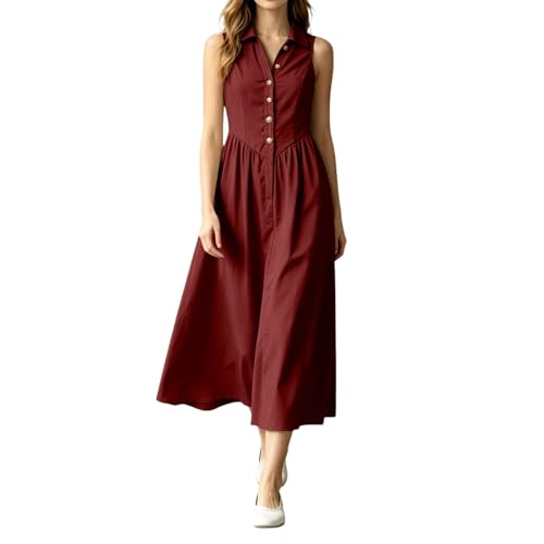 Robe chemisier d'été anti-chaleur, coupe trapèze fluide et élégante