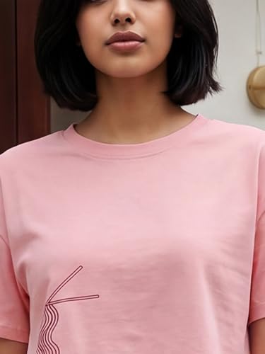 Image of Women Cotton Boxy Crop T-Shirt Combo Pack of 2 | Round Neck Half Sleeve Casual Summer Tops | Soft & Breathable Fabric | Stylish Printed Graphic Crop Tees | XS-XL