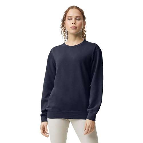 Comfort Colors Adult Crewneck Sweatshirt Style G1566/G1545 True Navy Large