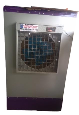 SUNCITY ELECTRICALS AND ELECTRONICS Personal Air Cooler For Room | Powerful Air Throw Portable Air Cooler For Home (Purple & White Sager cooler)